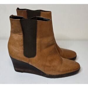 Lauren Ralph Lauren Lynette Brown Women Leather Ankle‎ Boots - Size 7